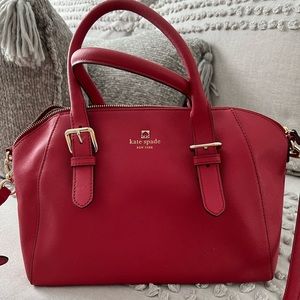 Beautiful red Kate Spade satchel